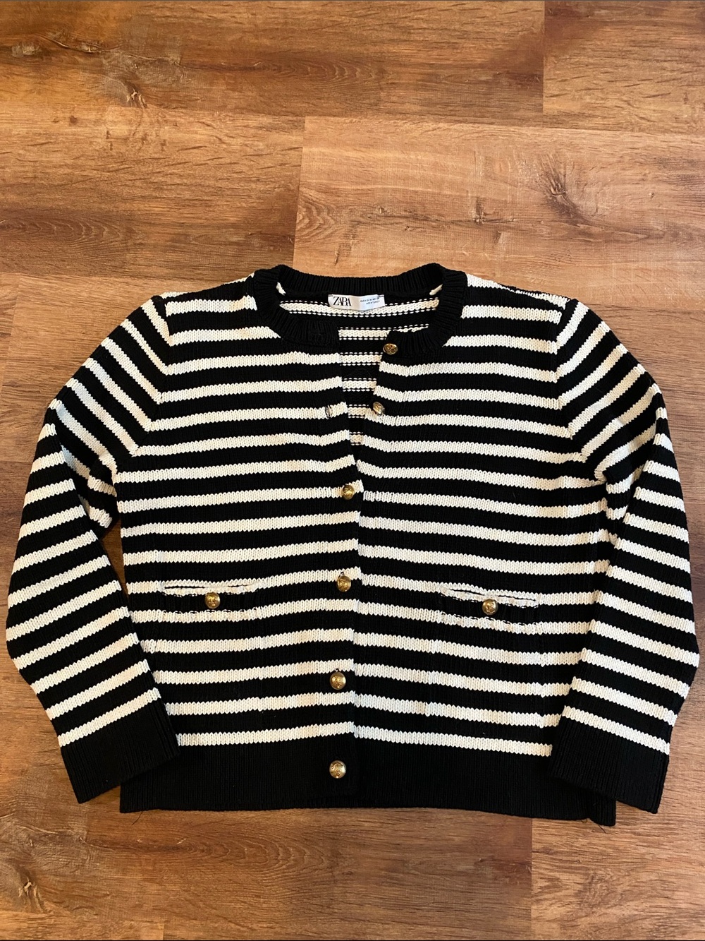 Zara striped cardigan